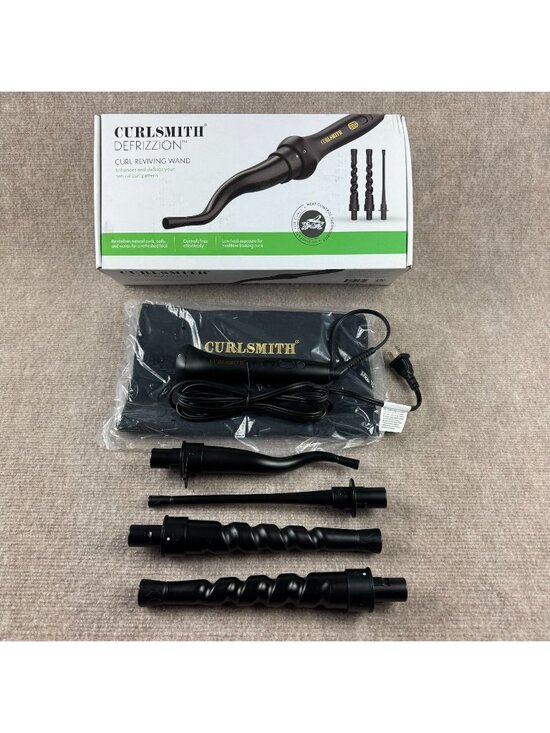 Curlsmith Other - Curlsmith Defrizzion Curl Reviving Wand Set 4 Interchangeable Barrels Black